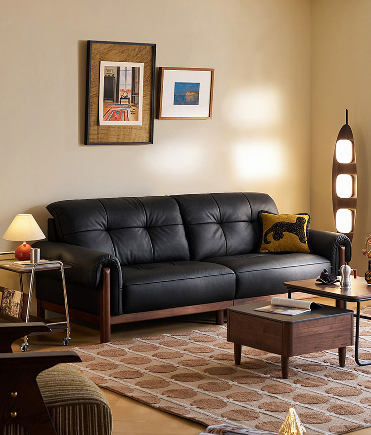 leather sofa