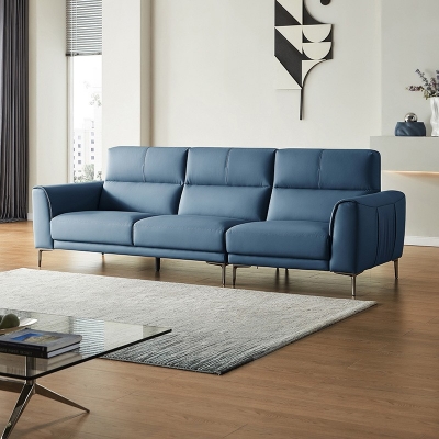 Contemporary Living Room Leather Sofa