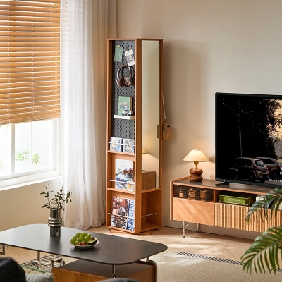 Modern Storage Cabinet with Mirror