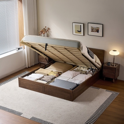 bed with hidden storage