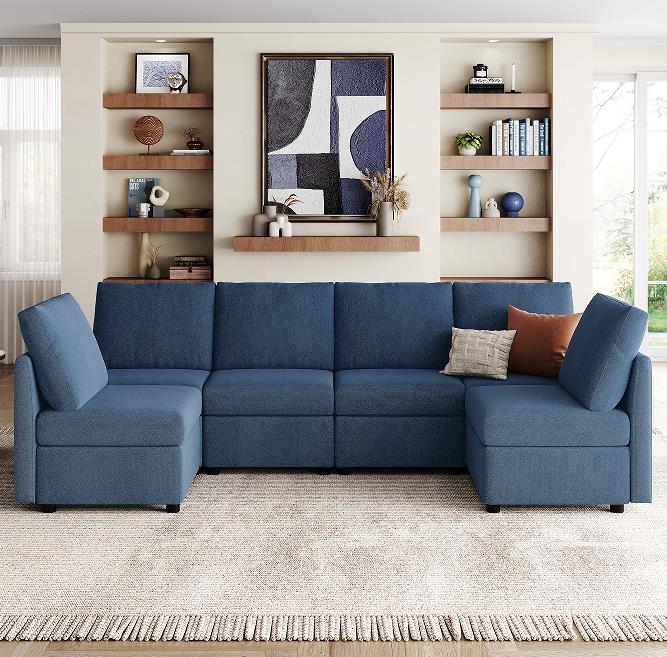 LINSY Home Furniture Novo sofá modular para atacado