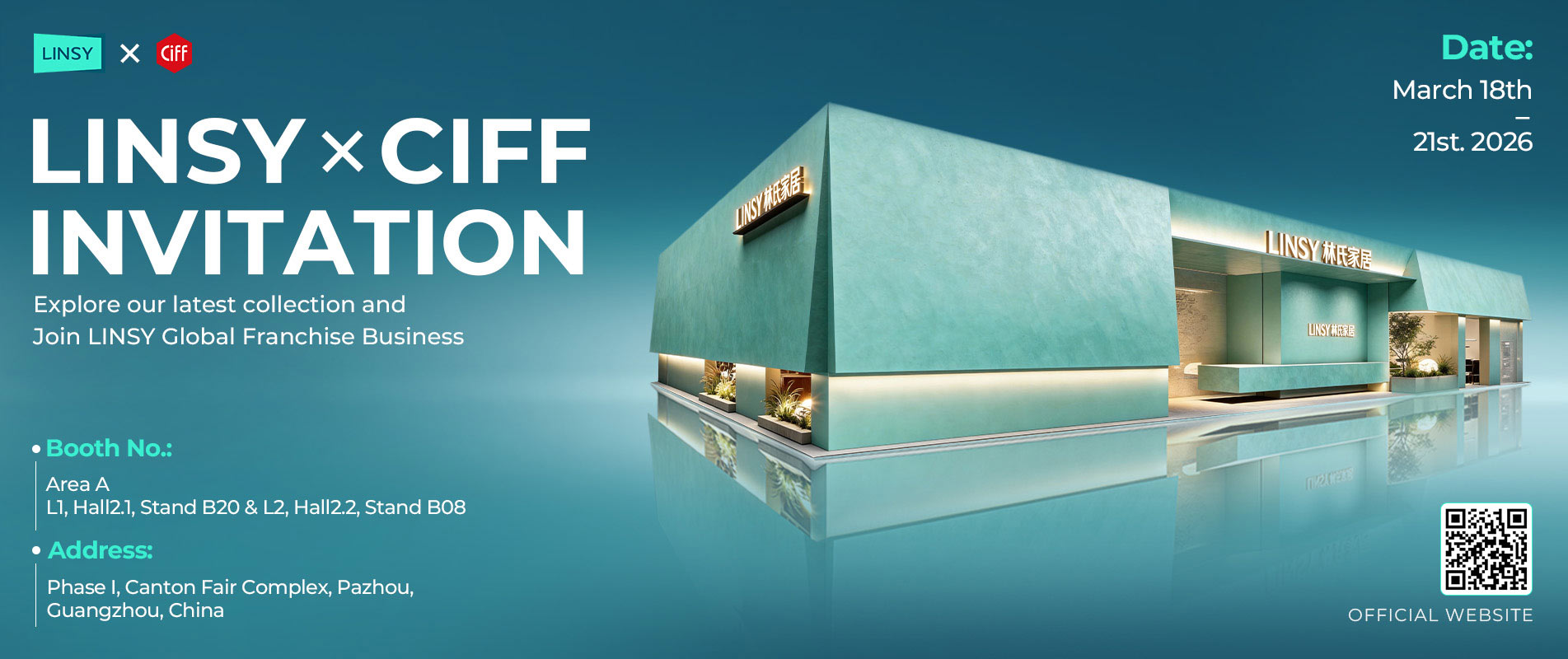 Convite para a Feira Internacional de Móveis da China