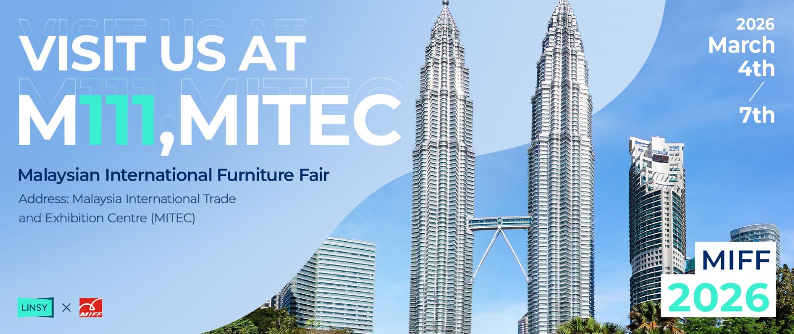 Convite para a Feira Internacional de Móveis da Malásia